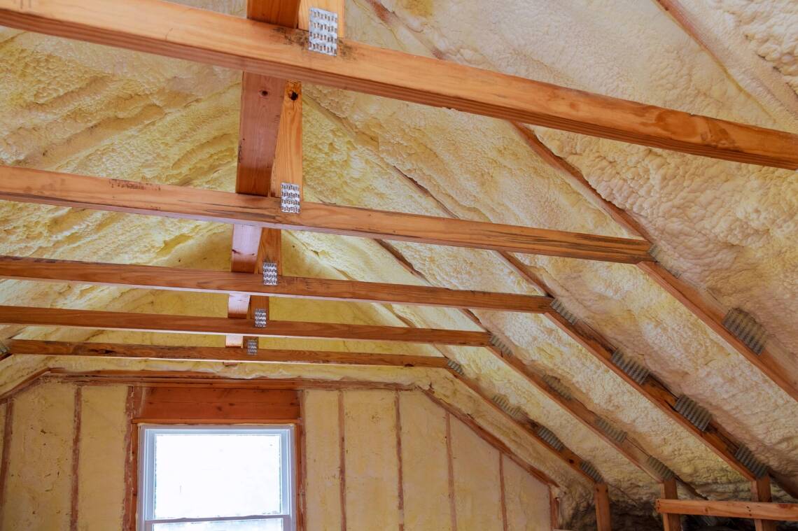Foam Plastic Insulation On A New Roof