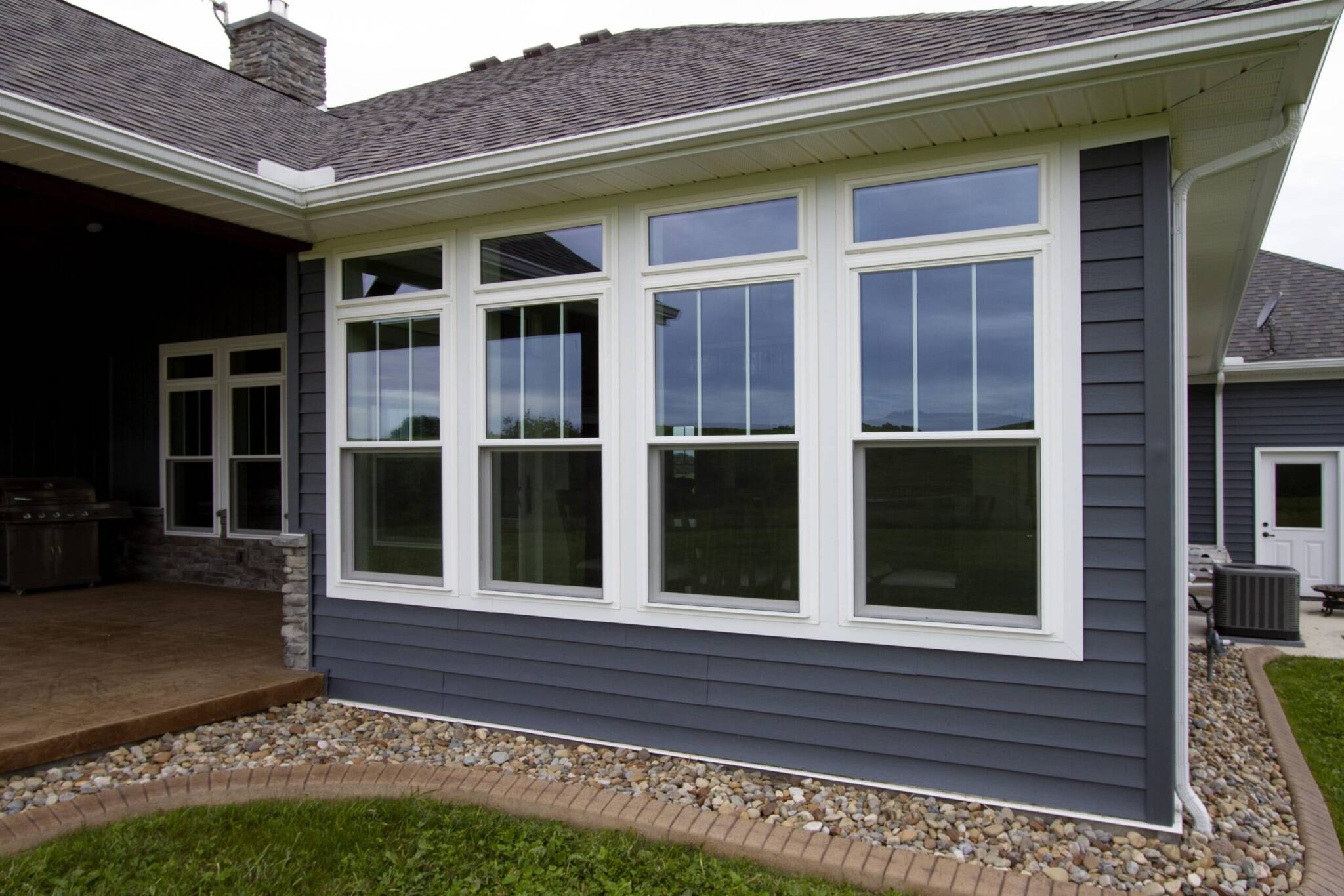 ProVia vinyl windows on house