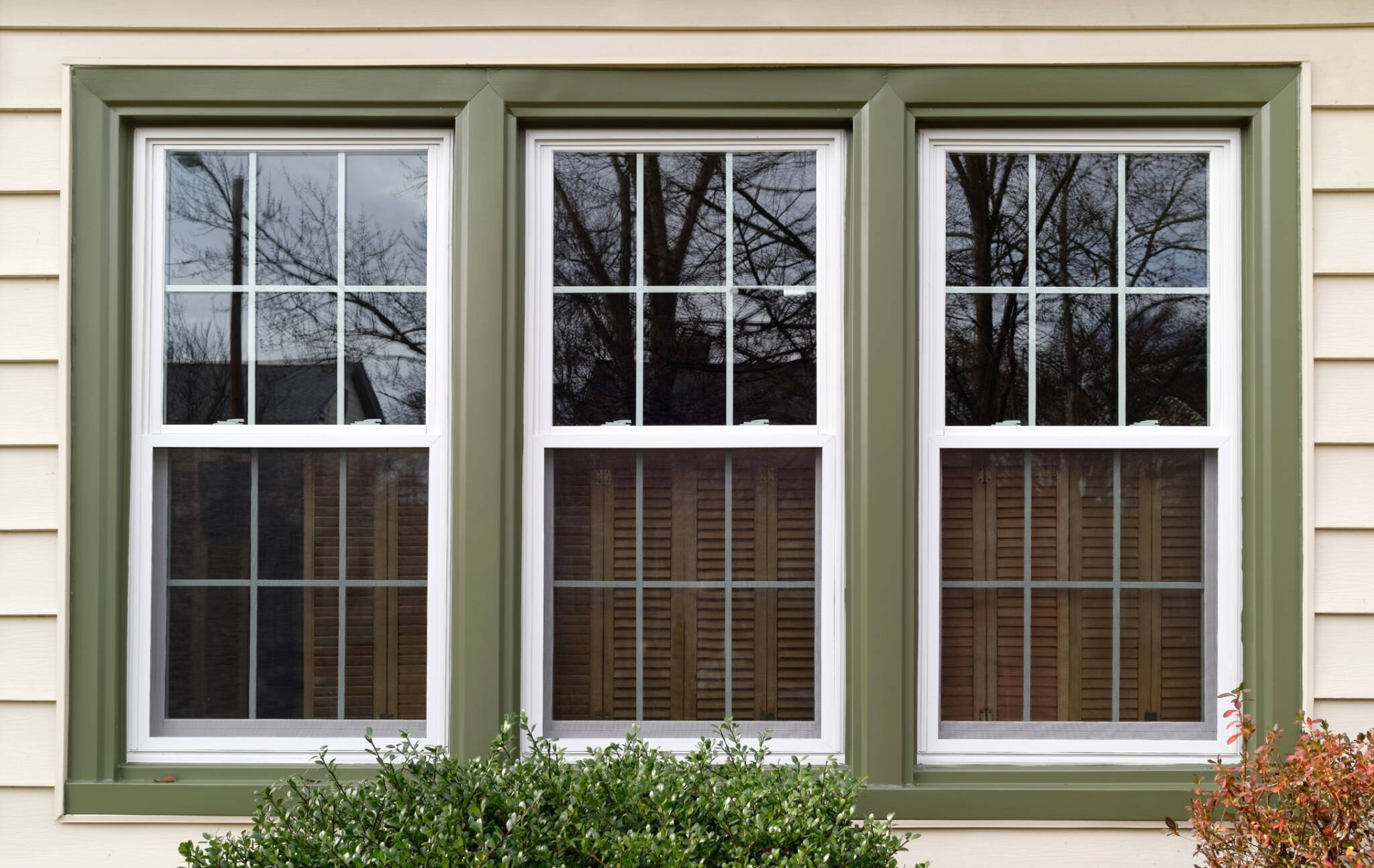 double hung window