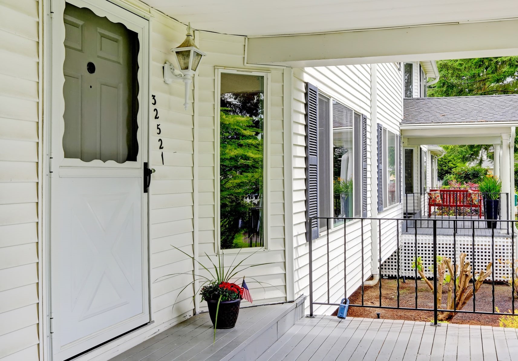 high view storm door