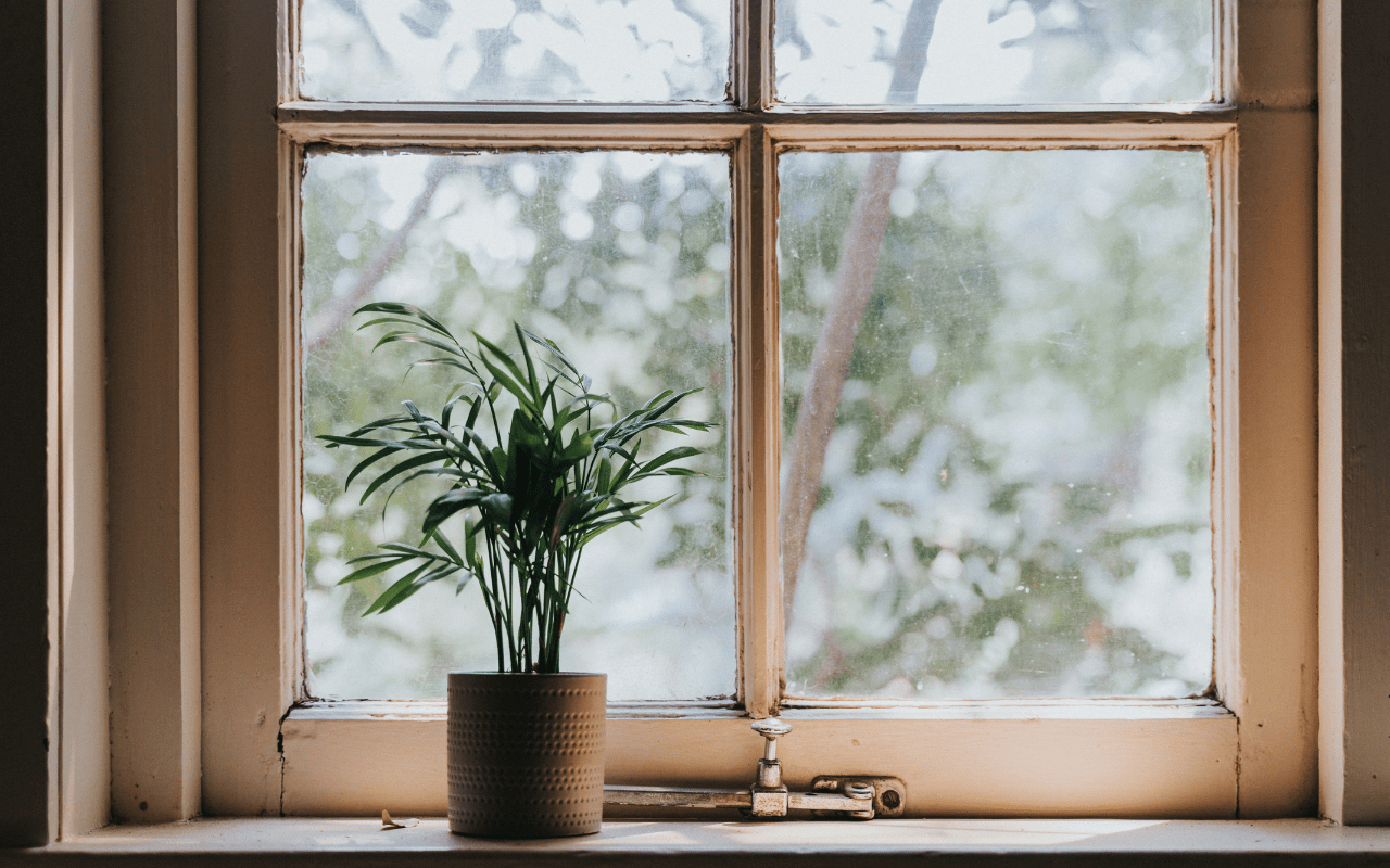 old residential window