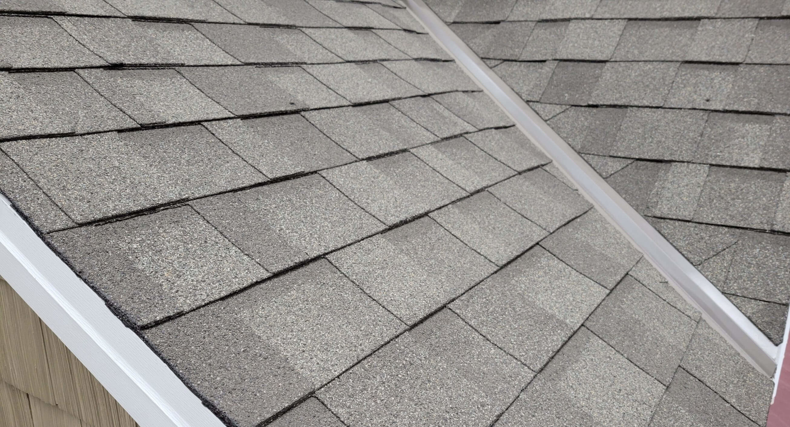 Close up of asphalt shingles