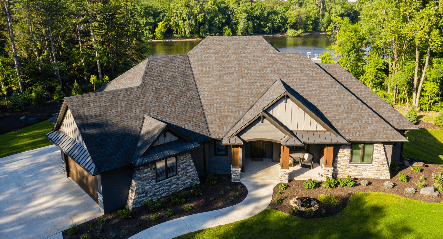 Image of a home from bird eye view